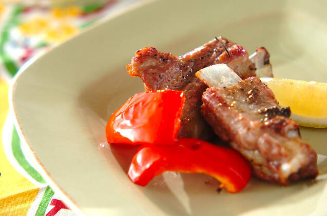 スペアリブのハーブ焼き