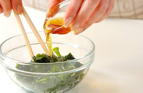 ワカメ冷や奴の作り方の手順4