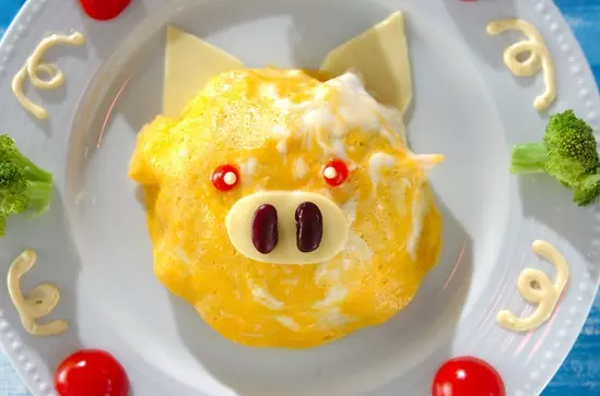 ぶたちゃんオムライス レシピ 作り方 E レシピ 料理のプロが作る簡単レシピ