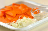 和風ニンジンポタージュの下準備1