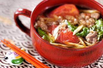 牛肉のピリ辛スープ