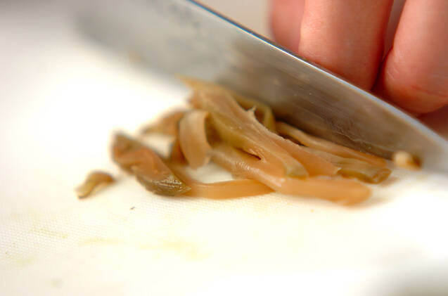 厚揚げのザーサイ和えの作り方の手順1