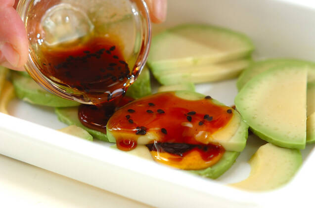 アボカド和風マリネサンドの作り方の手順1