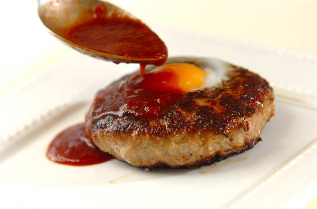 半熟卵入りハンバーグの作り方の手順8