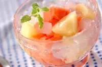スイカのフルーツポンチ