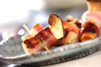 エリンギのハーブベーコン巻き