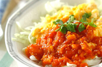 中華風フワフワ卵