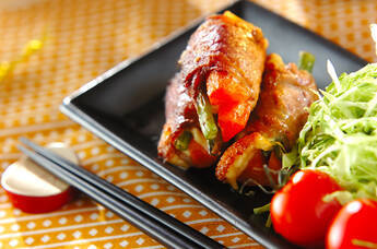 豚肉のロール焼き