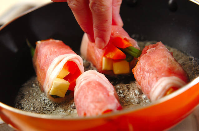 豚肉のロール焼きの作り方の手順6