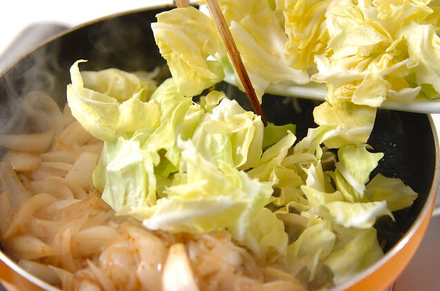 春野菜のすき煮丼の作り方の手順3