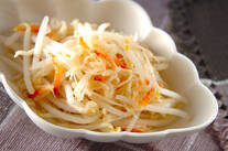 モヤシと桜エビの酢の物