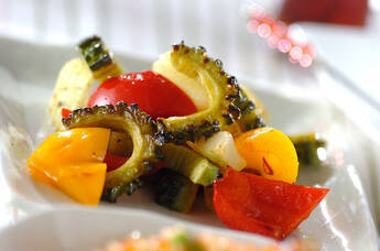 ゴーヤのカラフル炒め