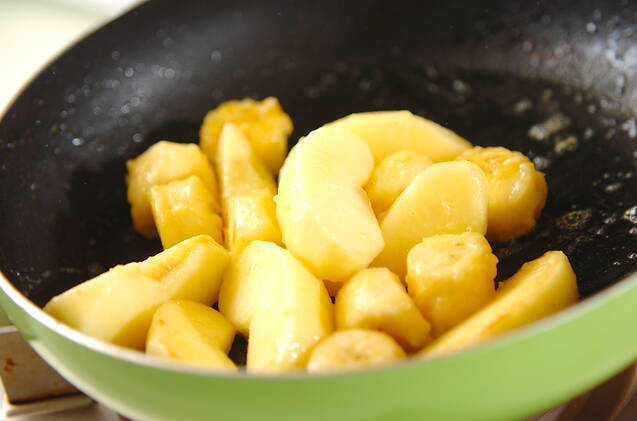 リンゴ&バナナカラメル煮の作り方の手順3