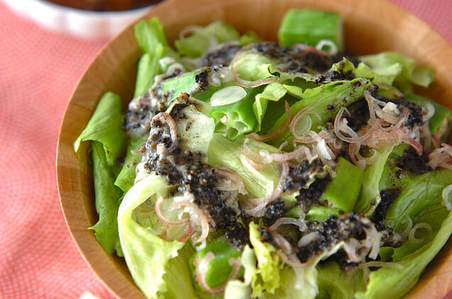 レタスのサラダゴマドレ
