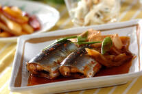 サンマのピリ辛煮