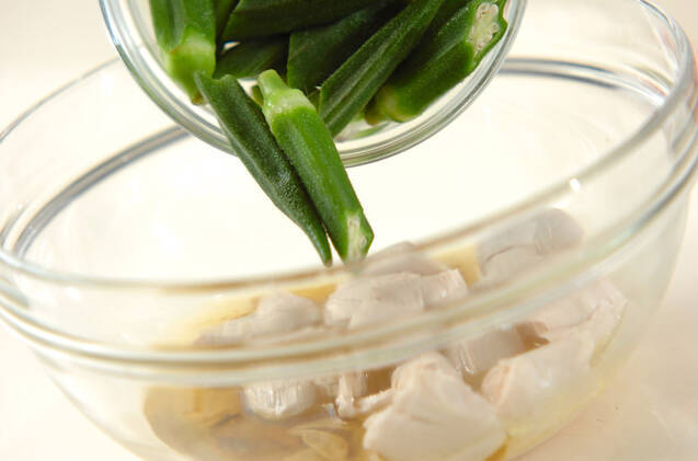 ささ身とオクラのマリネの作り方の手順5