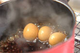 ウズラ卵の麺つゆ煮の作り方1