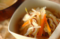 モヤシの甘酢和え