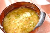 とろろとミョウガの冷やし汁