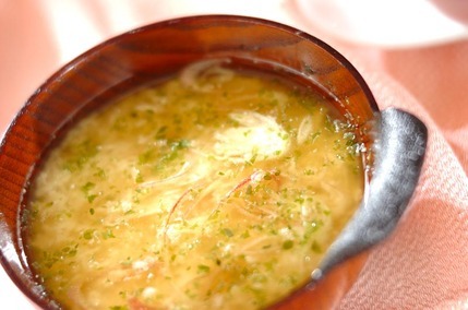 とろろとミョウガの冷やし汁