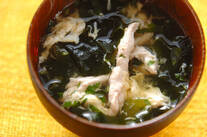 ささ身のかきたま汁