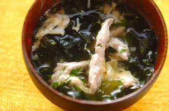 ささ身のかきたま汁