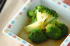 ブロッコリーのからししょうゆ和えの作り方の手順