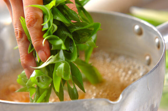 たっぷりネギの親子丼の作り方の手順6