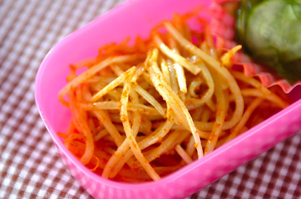 モヤシのカレー炒め