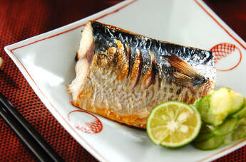 こんがりサバの塩焼き