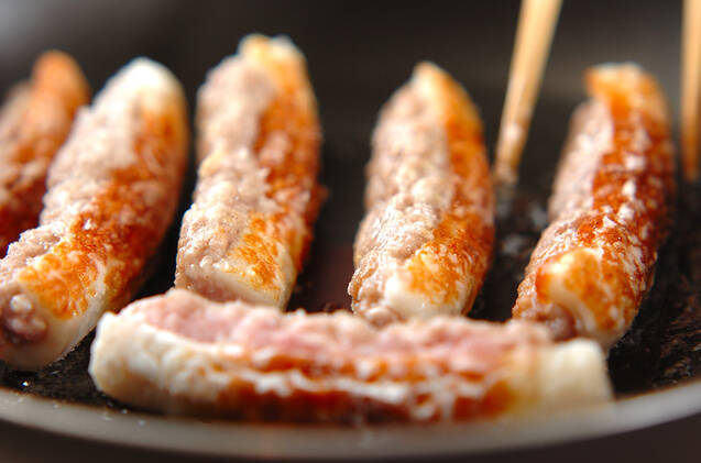 ちくわの肉のせ蒲焼きの作り方の手順2