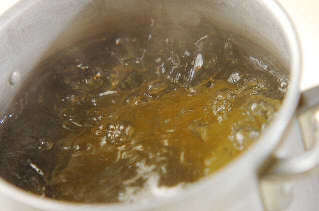 キノコのガーリックパスタの作り方の手順4