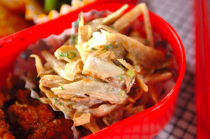 ゴボウのゴママヨ和え