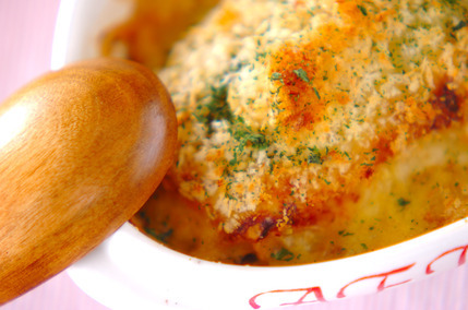 厚揚げカレーグラタン