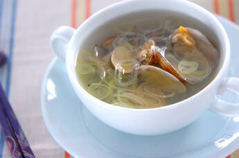 アサリのスープ