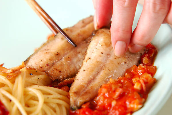 サンマのハーブ焼き・トマトソースの作り方の手順12