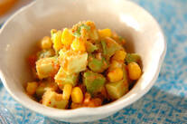 アボカドの明太和え