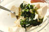 ご飯のお供に！ネバネバモロヘイヤとオクラのくずし豆腐の作り方の手順4