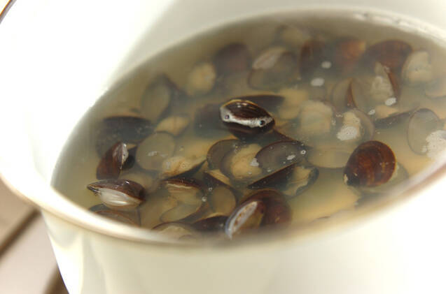 シジミのみそ汁の作り方の手順2