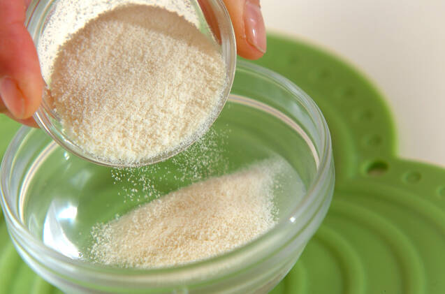 メープルシロップがけプリンの作り方の手順1