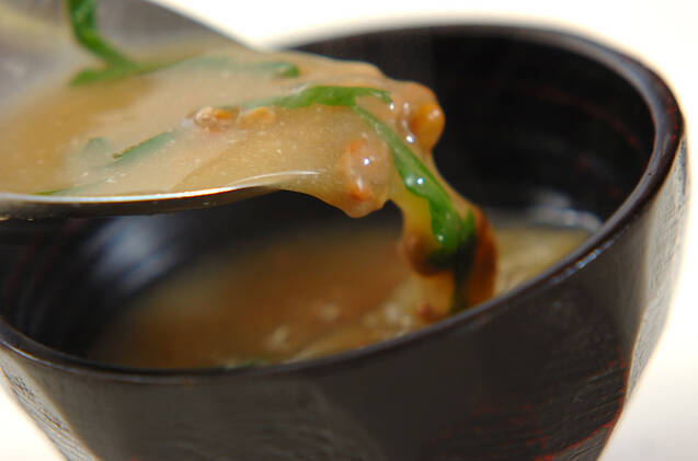 納豆のみそ汁の作り方の手順3