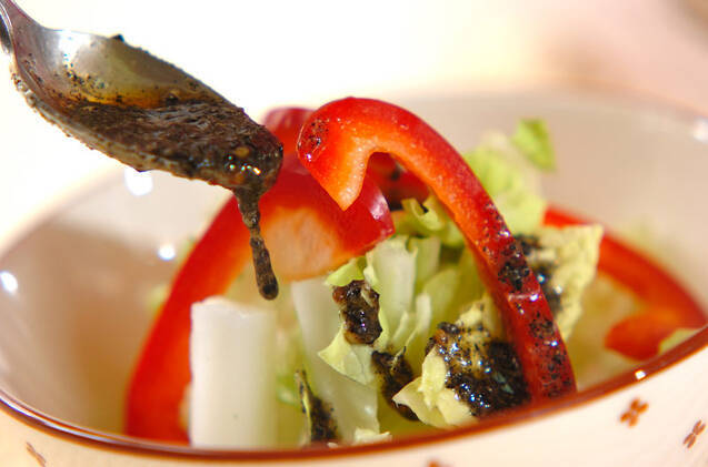 白菜のゴマダレサラダの作り方の手順4