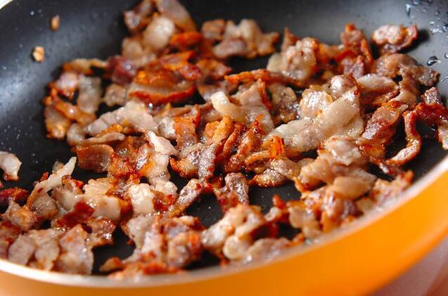 カリカリ豚の混ぜご飯の作り方の手順5