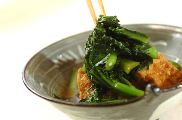 青菜と厚揚げのサッと煮の作り方の手順6