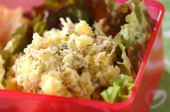 サツマイモのマッシュサラダ