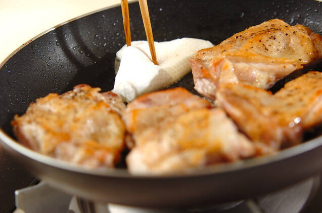 マッシュルームソースチキンソテーの作り方の手順5