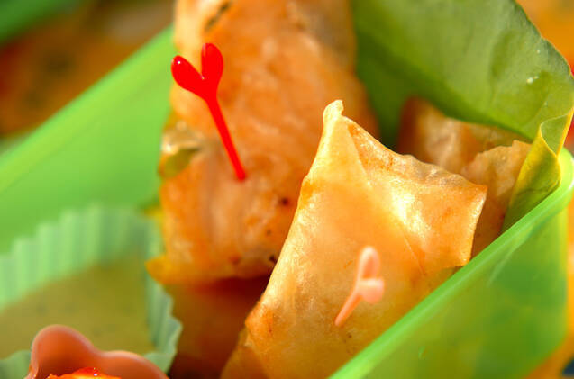 鮭のタルタル春巻き