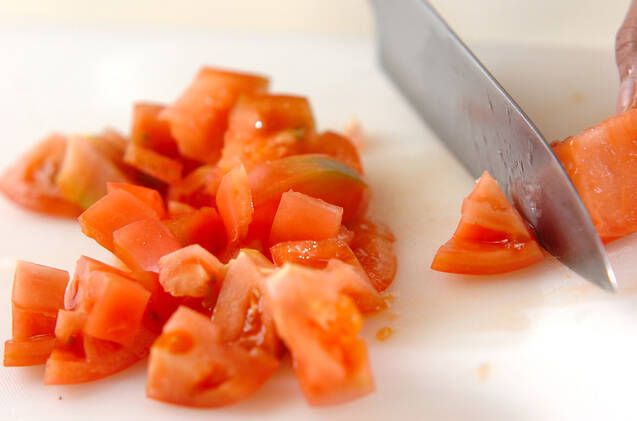 トマトの焼きリゾットの作り方の手順2