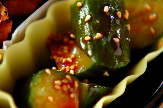 キュウリのコチュジャンソース和え