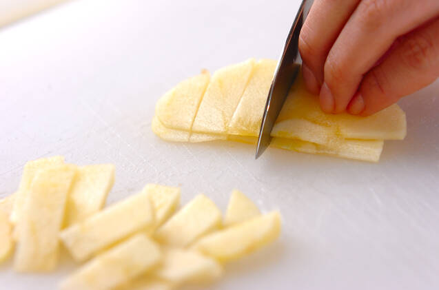 アップルパインカナッペの作り方の手順2